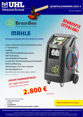 Quartalshammer 3. Quartal 2022 Uhl Werkstatt-Technik TECNOLUX 12240 Scheinwerfereinstellgerät