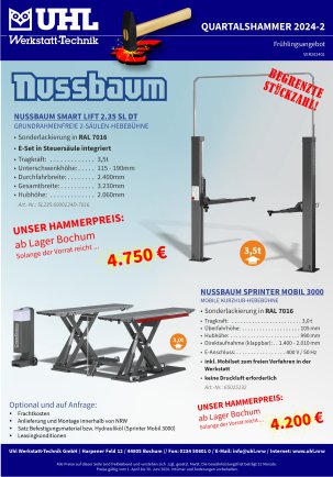Quartalshammer 3. Quartal 2022 Uhl Werkstatt-Technik TECNOLUX 12240 Scheinwerfereinstellgerät