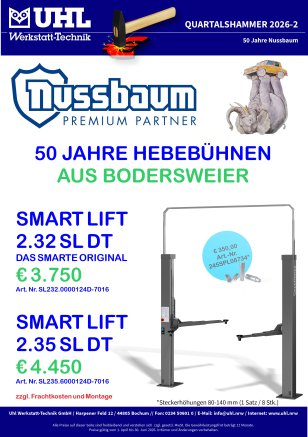 Quartalshammer 3. Quartal 2022 Uhl Werkstatt-Technik TECNOLUX 12240 Scheinwerfereinstellgerät